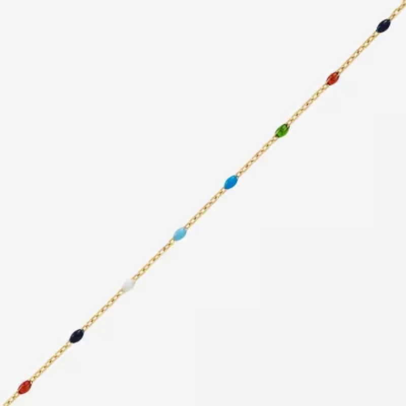Limited Quantities! Womens 14K Gold 18 Inch Beaded Necklace