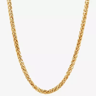 Limited Quantities! Womens 10K Gold 22 Inch Spiga Chain Necklace