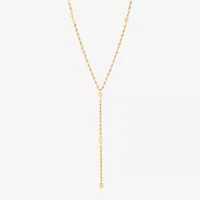 Limited Quantities! Womens 10K Gold 18 Inch Y Necklace