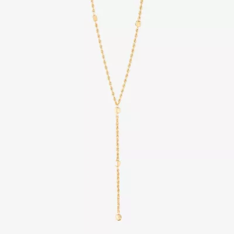 Limited Quantities! Womens 10K Gold 18 Inch Y Necklace
