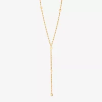 Limited Quantities! Womens 10K Gold 18 Inch Y Necklace