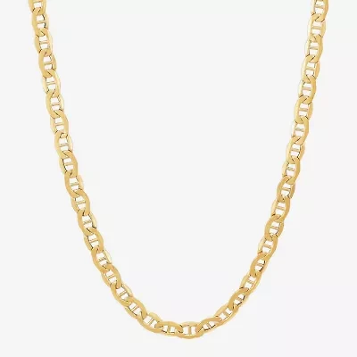 Limited Quantities! Womens 10K Gold 22 Inch Mariner Chain Necklace