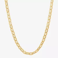 Limited Quantities! Womens 10K Gold 22 Inch Mariner Chain Necklace