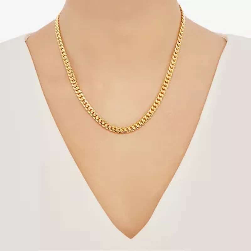 Limited Quantities! Mens 10K Gold 18 Inch Cuban Chain Necklace