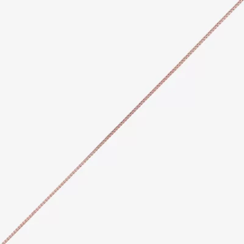 Limited Quantities! Womens 14K Rose Gold 18 Inch Box Chain Necklace