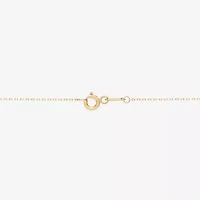 Limited Quantities! Womens 10K Gold Evil Eye 18 Inch Pendant Necklace