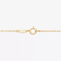 Limited Quantities! Womens 10K Gold Cross 17 Inch Pendant Necklace