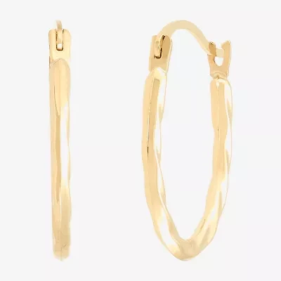 Limited Quantities! Womens 14K Gold 16mm Hoop Earrings