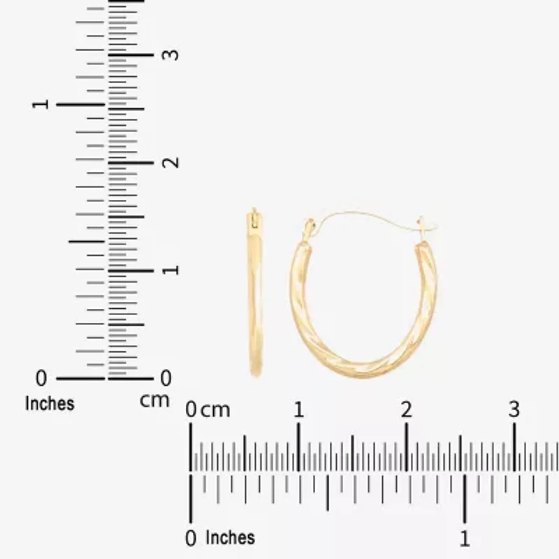 Limited Quantities! Womens 14K Gold 16mm Hoop Earrings