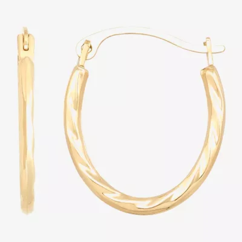 Limited Quantities! Womens 14K Gold 16mm Hoop Earrings