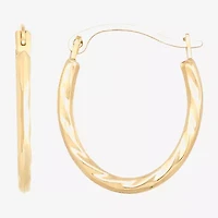 Limited Quantities! Womens 14K Gold 16mm Hoop Earrings