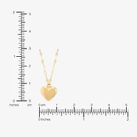 Limited Quantities! Womens 14K Gold Heart 18 Inch Pendant Necklace