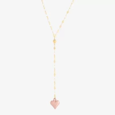 Limited Quantities! Womens 14K Two Tone Gold 18 Inch Y Necklace