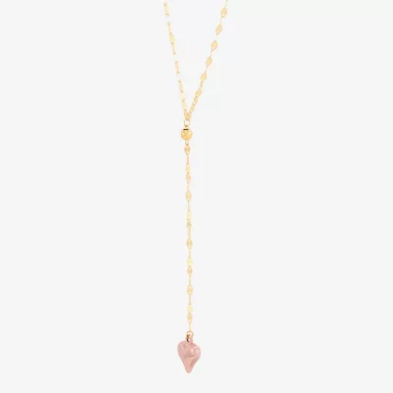 Limited Quantities! Womens 14K Two Tone Gold 18 Inch Y Necklace