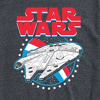 Novelty Mens Crew Neck Short Sleeve Regular Fit Star Wars Big and Tall Graphic T-Shirt