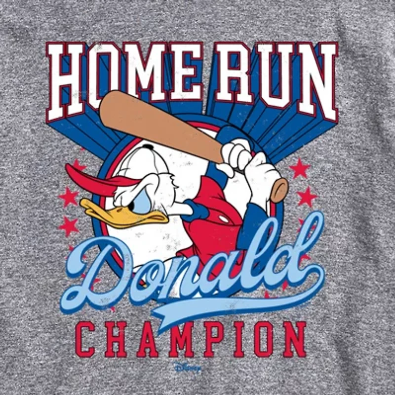 Novelty Mens Crew Neck Short Sleeve Regular Fit Donald Duck Big and Tall Graphic T-Shirt