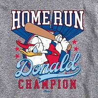 Novelty Mens Crew Neck Short Sleeve Regular Fit Donald Duck Big and Tall Graphic T-Shirt