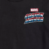 Novelty Mens Crew Neck Short Sleeve Regular Fit Captain America Marvel Big and Tall Graphic T-Shirt