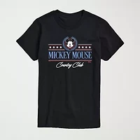 Novelty Mens Crew Neck Short Sleeve Regular Fit Mickey Mouse Big and Tall Graphic T-Shirt
