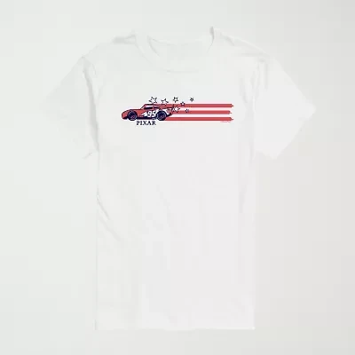 Novelty Mens Crew Neck Short Sleeve Regular Fit Cars Big and Tall Graphic T-Shirt