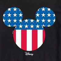 Novelty Mens Crew Neck Short Sleeve Regular Fit Mickey Mouse Big and Tall Graphic T-Shirt