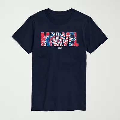 Novelty Mens Crew Neck Short Sleeve Regular Fit Marvel Big and Tall Graphic T-Shirt