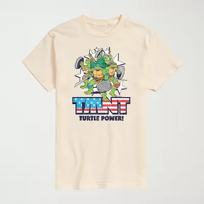 Novelty Mens Crew Neck Short Sleeve Regular Fit Teenage Mutant Ninja Turtles Big and Tall Graphic T-Shirt