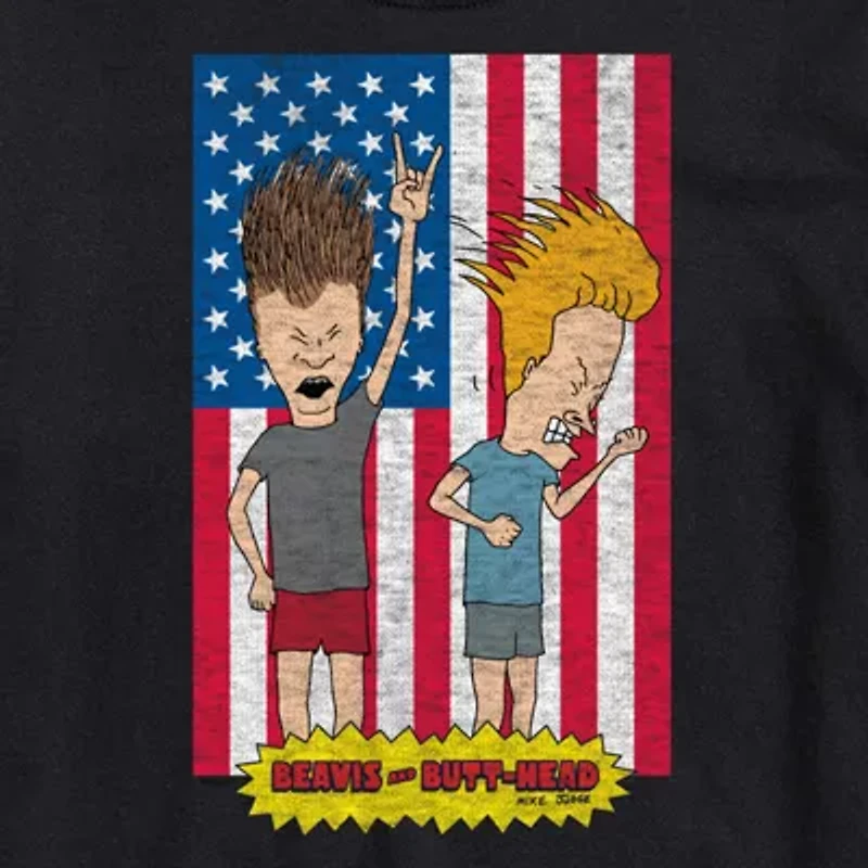 Novelty Mens Crew Neck Short Sleeve Regular Fit MTV Big and Tall Graphic T-Shirt