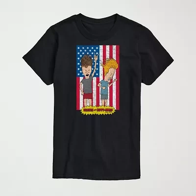 Novelty Mens Crew Neck Short Sleeve Regular Fit MTV Big and Tall Graphic T-Shirt