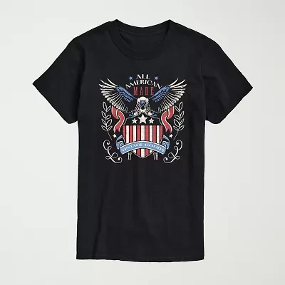 Novelty Mens Crew Neck Short Sleeve Regular Fit Big and Tall Graphic T-Shirt
