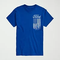 Novelty Mens Crew Neck Short Sleeve Regular Fit Big and Tall Graphic T-Shirt