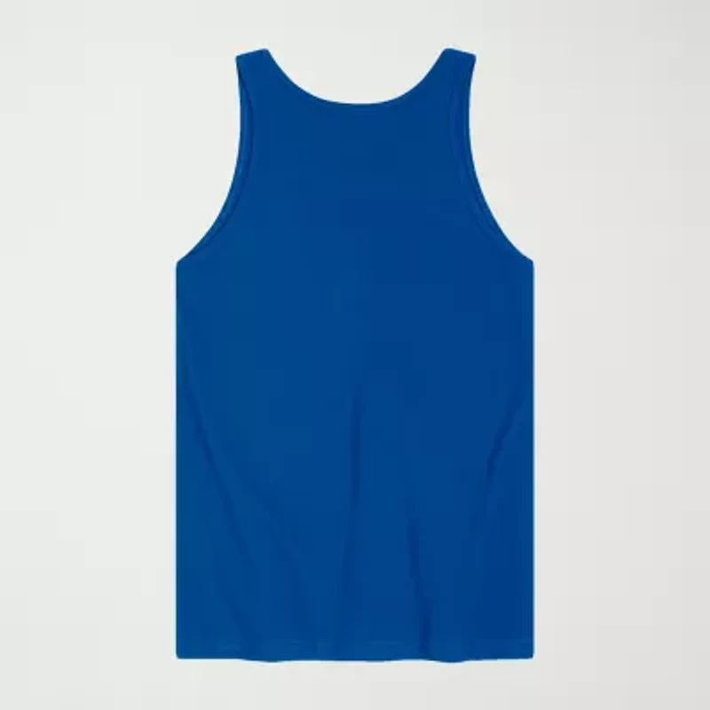 Novelty Mens Crew Neck Short Sleeve Peanuts Snoopy Tank Top