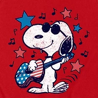 Novelty Mens Crew Neck Short Sleeve Peanuts Snoopy Tank Top