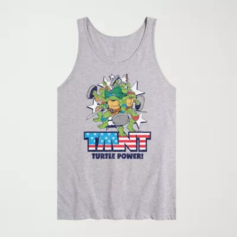 Novelty Mens Scoop Neck Sleeveless Teenage Mutant Ninja Turtles Tank Top