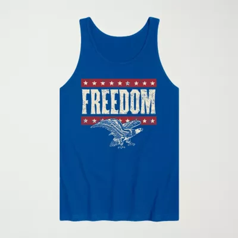 Novelty Mens Scoop Neck Short Sleeve Tank Top