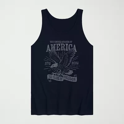 Novelty Mens Crew Neck Short Sleeve Tank Top