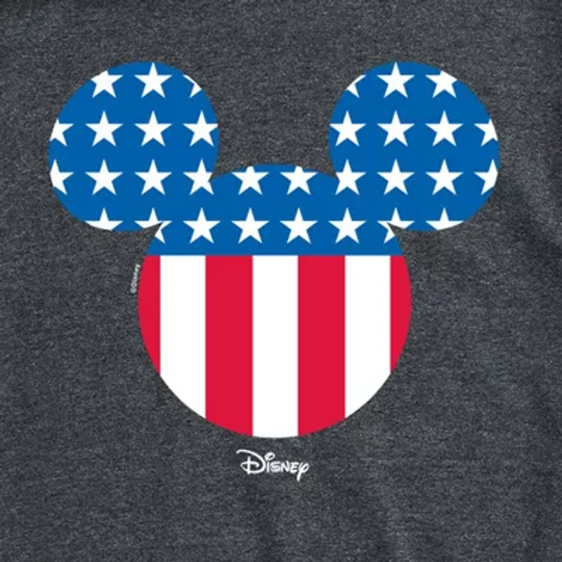 Novelty Mens Crew Neck Short Sleeve Regular Fit Mickey Mouse Graphic T-Shirt