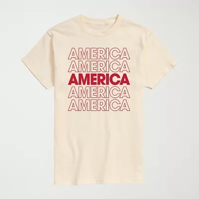 Novelty Mens Crew Neck Short Sleeve Regular Fit Graphic T-Shirt