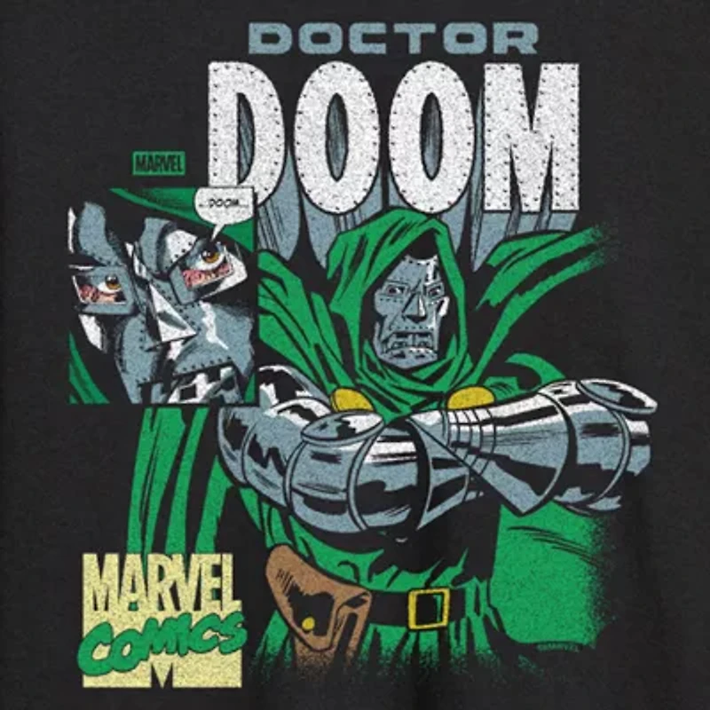 Novelty Mens Crew Neck Short Sleeve Regular Fit Marvel Graphic T-Shirt