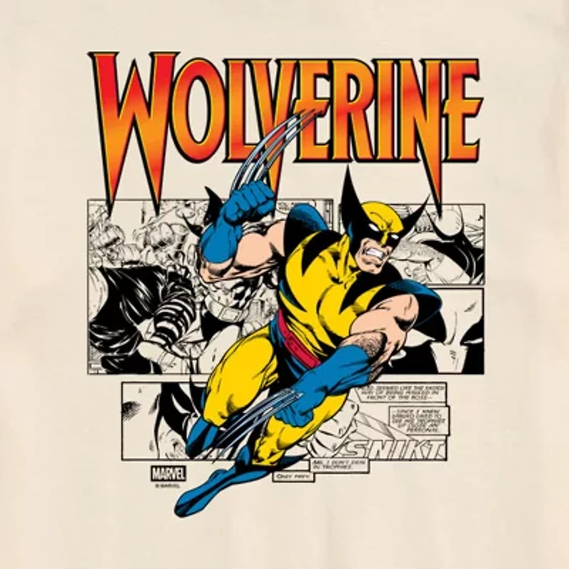 Novelty Mens Crew Neck Short Sleeve Regular Fit Marvel Graphic T-Shirt