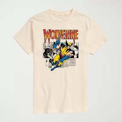 Novelty Mens Crew Neck Short Sleeve Regular Fit Marvel Graphic T-Shirt