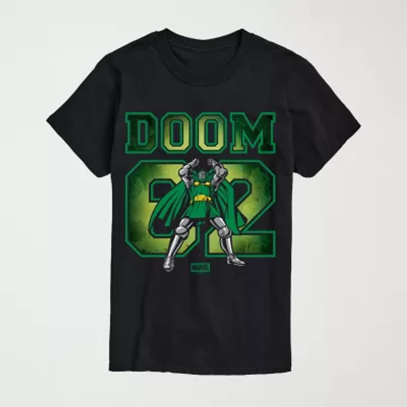 Novelty Mens Crew Neck Short Sleeve Regular Fit Marvel Graphic T-Shirt