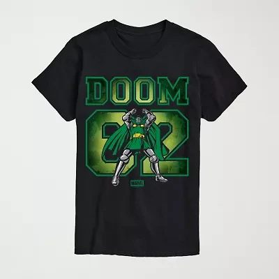 Novelty Mens Crew Neck Short Sleeve Regular Fit Marvel Graphic T-Shirt