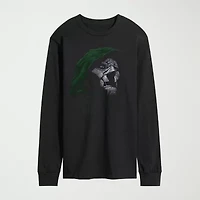 Novelty Mens Crew Neck Long Sleeve Regular Fit Marvel Graphic T-Shirt