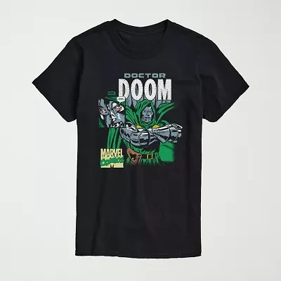 Novelty Mens Crew Neck Short Sleeve Regular Fit Marvel Graphic T-Shirt