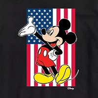 Novelty Mens Crew Neck Short Sleeve Regular Fit Mickey Mouse Graphic T-Shirt