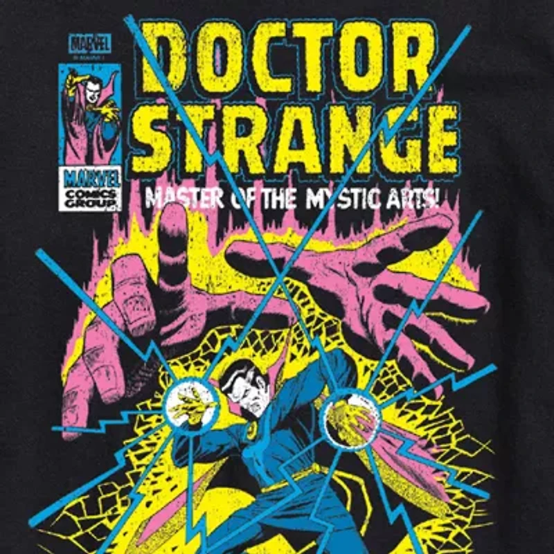 Novelty Mens Crew Neck Short Sleeve Regular Fit Marvel Graphic T-Shirt