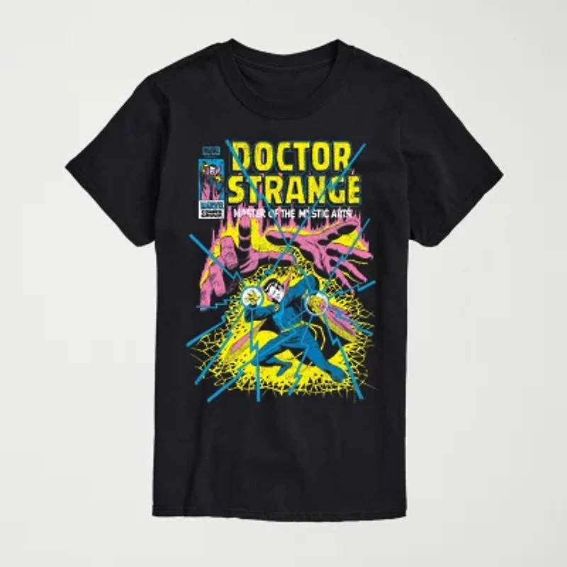 Novelty Mens Crew Neck Short Sleeve Regular Fit Marvel Graphic T-Shirt