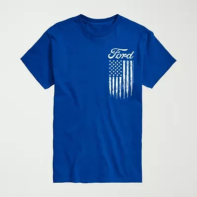 Novelty Mens Crew Neck Short Sleeve Regular Fit Graphic T-Shirt