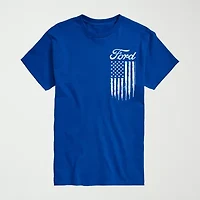 Novelty Mens Crew Neck Short Sleeve Regular Fit Graphic T-Shirt
